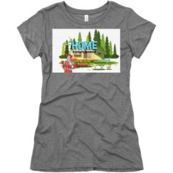 Ladies Slim Fit Super Soft Triblend Tee