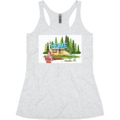 Ladies Slim Fit Super Soft Racerback Triblend Tank