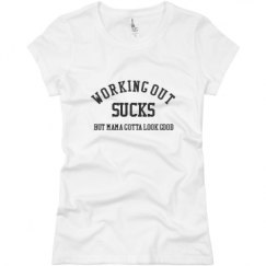Ladies Slim Fit Basic Promo Jersey Tee
