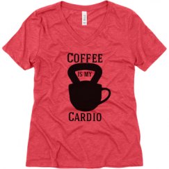 Ladies Relaxed Fit Super Soft Triblend V-Neck Tee