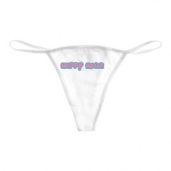 Basic White Thong Underwear