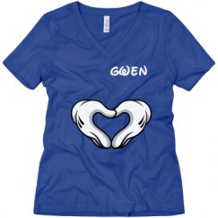 Ladies Relaxed Fit V-Neck Tee