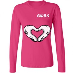 Ladies Relaxed Fit Basic Long Sleeve Tee
