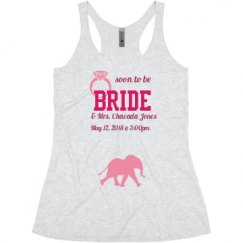 Ladies Slim Fit Super Soft Racerback Triblend Tank