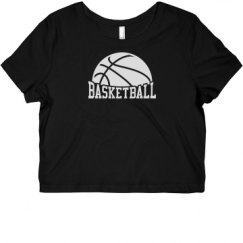 Ladies Slim Fit Crop Top Tee