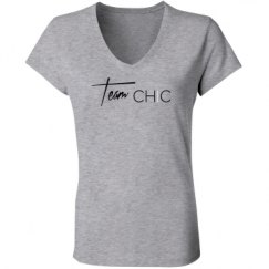 Ladies Slim Fit V-Neck Jersey Tee