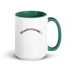 15oz Ceramic Mug with Color Inside