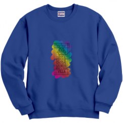 Unisex Film and Foil Crewneck Sweatshirt