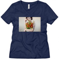 Ladies Relaxed Fit V-Neck Tee