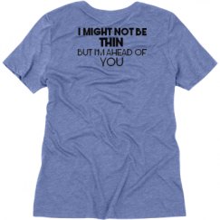 Ladies Relaxed Fit Super Soft Triblend V-Neck Tee