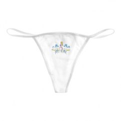 Basic White Thong Underwear