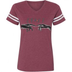 Ladies Relaxed Fit Vintage Sports Tee