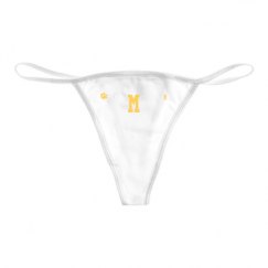 Basic White Thong Underwear