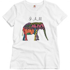 I AM elephant silhouette Tshirt