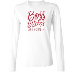 Ladies Relaxed Fit Basic Long Sleeve Tee