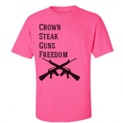Unisex Ultra Cotton Safety Neon Crewneck Tee