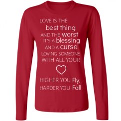 Ladies Relaxed Fit Basic Long Sleeve Tee