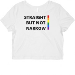 Ladies Slim Fit Crop Top Tee