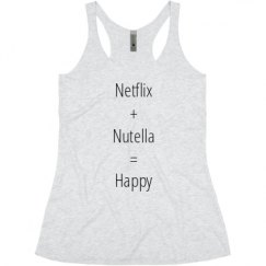 Ladies Slim Fit Super Soft Racerback Triblend Tank