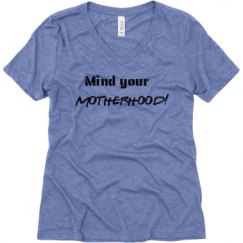 Ladies Relaxed Fit Super Soft Triblend V-Neck Tee