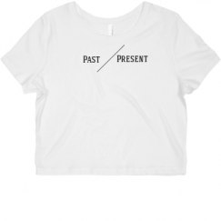 Ladies Slim Fit Crop Top Tee