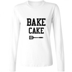 Ladies Relaxed Fit Basic Long Sleeve Tee