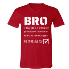 Unisex V-Neck Jersey Tee