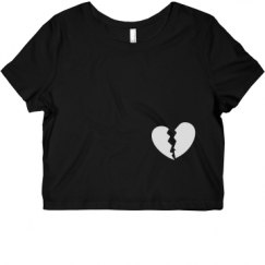 Ladies Slim Fit Crop Top Tee