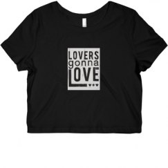 Ladies Slim Fit Crop Top Tee