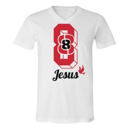 Unisex V-Neck Jersey Tee