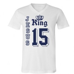 Unisex V-Neck Jersey Tee