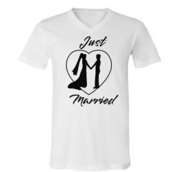 Unisex V-Neck Jersey Tee