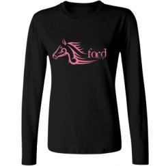 Ladies Relaxed Fit Basic Long Sleeve Tee