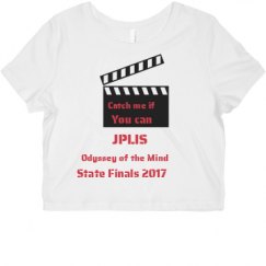 Ladies Slim Fit Crop Top Tee