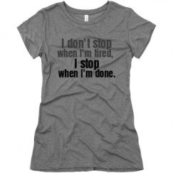 Ladies Slim Fit Super Soft Triblend Tee