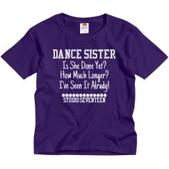 Is She Done Yet Sister Kids Tee