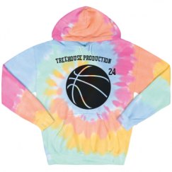Unisex Tie-Dye Fleece Hoodie