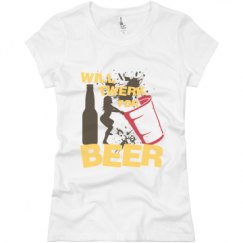 Ladies Slim Fit Basic Promo Jersey Tee