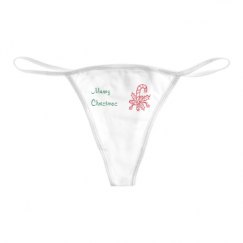 Basic White Thong Underwear