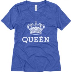 Ladies Relaxed Fit Super Soft Triblend V-Neck Tee