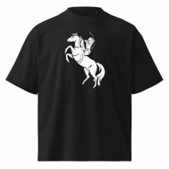 Unisex Organic Oversized High Neck T-Shirt