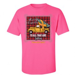 Unisex Ultra Cotton Safety Neon Crewneck Tee