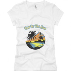 Ladies Slim Fit Basic Promo Jersey Tee