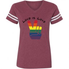 Ladies Relaxed Fit Vintage Sports Tee