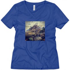 Ladies Relaxed Fit V-Neck Tee