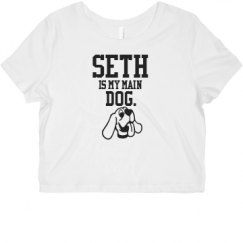 Ladies Slim Fit Crop Top Tee