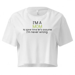 Ladies Festival Cali Crop Top Tee