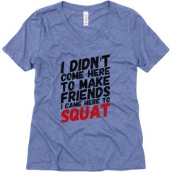 Ladies Relaxed Fit Super Soft Triblend V-Neck Tee