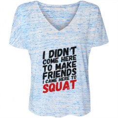 Ladies Flowy Slouchy V-Neck Tee