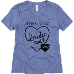 Ladies Relaxed Fit Super Soft Triblend V-Neck Tee